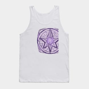 Purple Mandala Star Abstract Design No. 988 Tank Top
